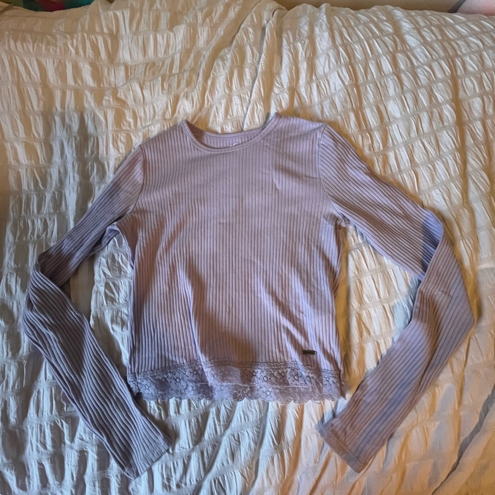 Ribbed lavender longsleeve